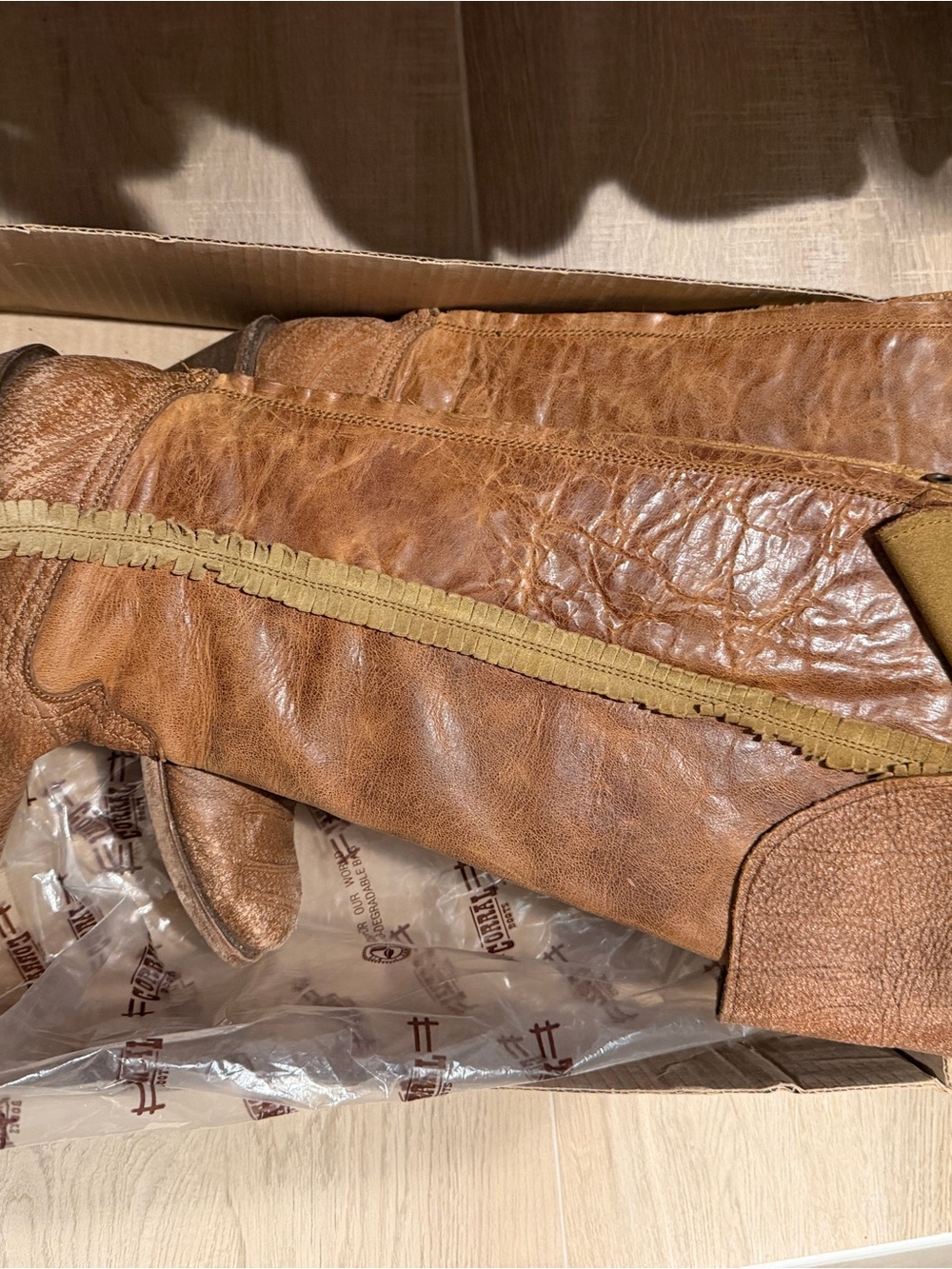 Women's Tall Brown Leather Riding Boots